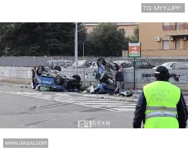罗马市中心发生交通事故,造成多人受伤